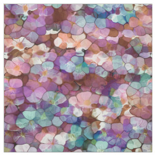 Rosa Rose Gold Aquamarin Mosaik Millefiori Blume Stoff
