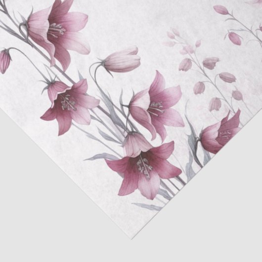 Rosa Rose Gold Blumenpapier Seidenpapier (Ausschnitt)