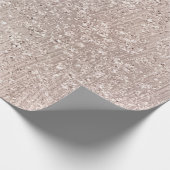 Rosa Rose Gold Blush Elfenbein Zement Glas Metalli Geschenkpapier (Ecke)