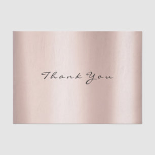 Rosa Rose Gold Blush Glitzer Vielen Dank für Ihre Seidenpapier