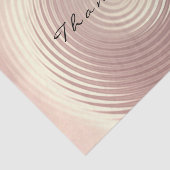 Rosa Rose Gold Blush Glitzer Vielen Dank Seidenpapier (Ausschnitt)