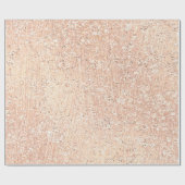 Rosa Rose Gold Blush Kristallglas Pulver Geschenkpapier (Flach)