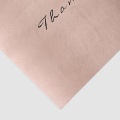 Rosa Rose Gold Blush Metallic Vielen Dank Seidenpapier (Ausschnitt)