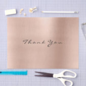 Rosa Rose Gold Blush Metallic Vielen Dank Seidenpapier (Handwerk)