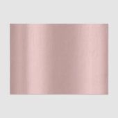 Rosa Rose Gold Blush Metallische Pulverhaut Seidenpapier (Vorderseite)