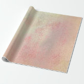 Rosa Rose Gold Blush Peach Gold Meister Geschenkpapier (Ungerollt)