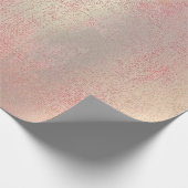 Rosa Rose Gold Blush Peach Gold Meister Geschenkpapier (Ecke)