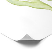 Rosa Rose Gold Brautparty Begrüßungszeichen Poster (Ecke)