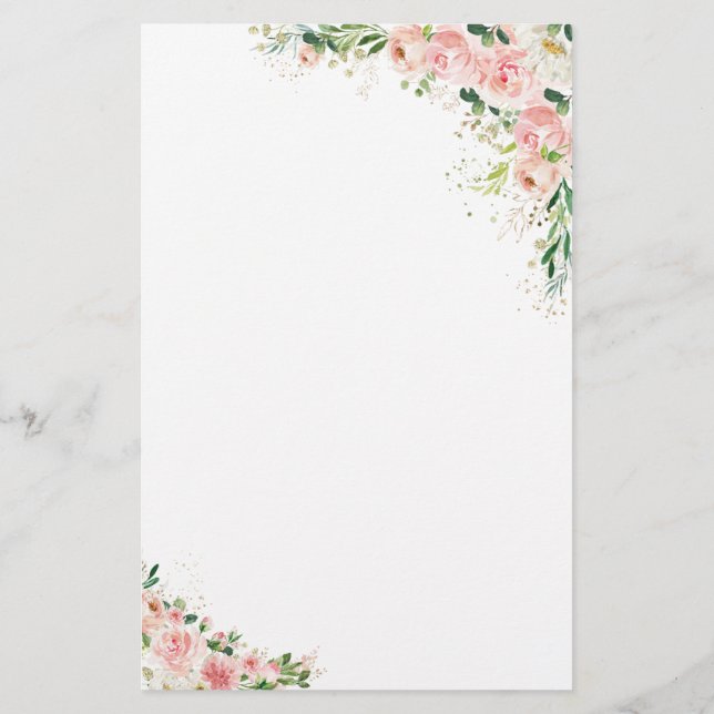 Rosa Rose Gold Brautparty Game (Rückseite)