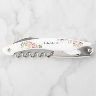 Rosa Rose Gold Brautparty Kellnermesser