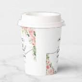 Rosa Rose Gold Brautparty Paper Cup Pappbecher (Rechts)