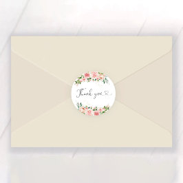 Rosa Rose Gold Brautparty Runder Aufkleber