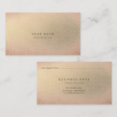 Rosa Rose Gold Champaign Minimale Schönheit der Ha Terminkarte (Vorne/Hinten)