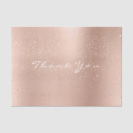 Rosa Rose Gold Confetti Blush Vielen Dank Seidenpapier
