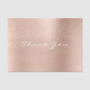 Rosa Rose Gold Confetti Blush Vielen Dank Seidenpapier