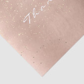 Rosa Rose Gold Confetti Blush Vielen Dank Seidenpapier (Ausschnitt)