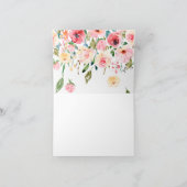 Rosa Rose Gold Cross Vielen Dank Dankeskarte (Innenseite)