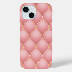 Rosa Rose Gold Diamond Tufted iPhone Case