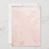 Rosa Rose Gold Dress Glitzer Sweet 16 Party Einladung (Rückseite)