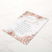 Rosa Rose Gold Es ist eine Girl Baby Dusche Folieneinladung (Gedreht)