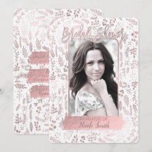 Rosa Rose Gold Fohlen Modernes Brautparty Foto