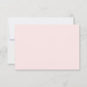 Rosa Rose Gold Foil & Gray UAWG Wedding RSVP Karte (Rückseite)