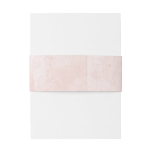 Rosa Rose Gold Foil Rustikale Hochzeitsmonogramm Einladungsbanderole (Rückseitenbeispiel)