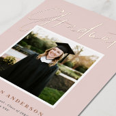 Rosa + Rose Gold Foto Abschluss Ankündigung