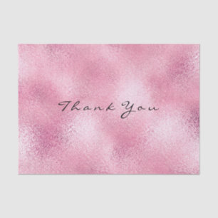 Rosa Rose Gold Glass Metallic Vielen Dank Seidenpapier