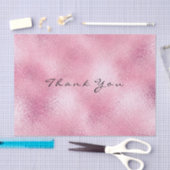 Rosa Rose Gold Glass Metallic Vielen Dank Seidenpapier (Handwerk)