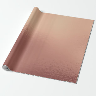Rosa Rose Gold Glass Minimaler Kupferhautblush Geschenkpapier
