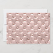 Rosa Rose Gold Glitzer Abschluss Ankündigung (Rückseite)