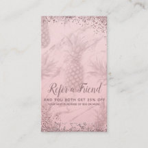 Rosa Rose Gold Glitzer Ananas Verleihung eines Fre