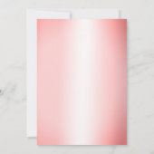 Rosa Rose Gold Glitzer Ballon jedes Alter Geburtst Einladung (Rückseite)