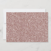 Rosa Rose Gold Glitzer Corporate Holiday Party Einladung (Rückseite)