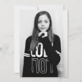 Rosa Rose Gold Glitzer Geburtstagsparty Foto Einladung (Rückseite)