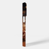 Rosa Rose Gold Glitzer Mit Monogramm Case-Mate iPhone Hülle (Rückseite / Rechts)