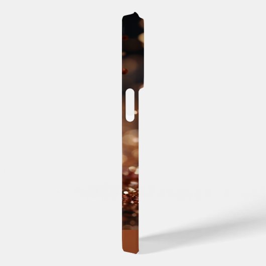 Rosa Rose Gold Glitzer Mit Monogramm Case-Mate iPhone Hülle (Rückseite / Rechts)