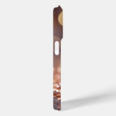 Rosa Rose Gold Glitzer Mit Monogramm Case-Mate iPhone Hülle (Rückseite / Rechts)