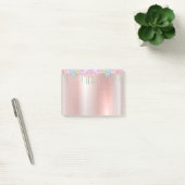 Rosa Rose Gold Glitzer Post-it® Notes Post-it Klebezettel (Büro)