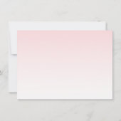 Rosa Rose Gold Glitzer Quinceañera Einladung (Rückseite)