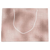 Rosa Rose Gold Große Geschenktüte (Vorderseite)
