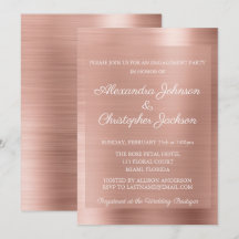 Rosa Rose Gold Hochzeitsparty