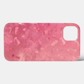 Rosa Rose Gold Imitate Glitzer Textur Case-Mate iPhone Hülle (Rückseite (Horizontal))