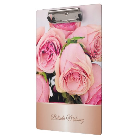 Rosa Rose Gold Klemmbrett (Links)