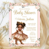 Rosa Rose Gold Little Princess Baby Dusche Einladung
