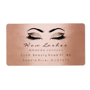 Rosa Rose Gold Makeup Lashes Kupfer