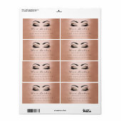 Rosa Rose Gold Makeup Lashes Kupfer (Vorne)