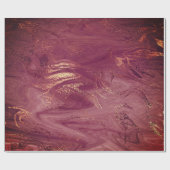 Rosa Rose Gold Marmor Molten Burgundy Blush Geschenkpapier (Flach)