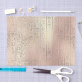 Rosa Rose Gold Metallische Blüten ägyptische Hiero Seidenpapier (Handwerk)